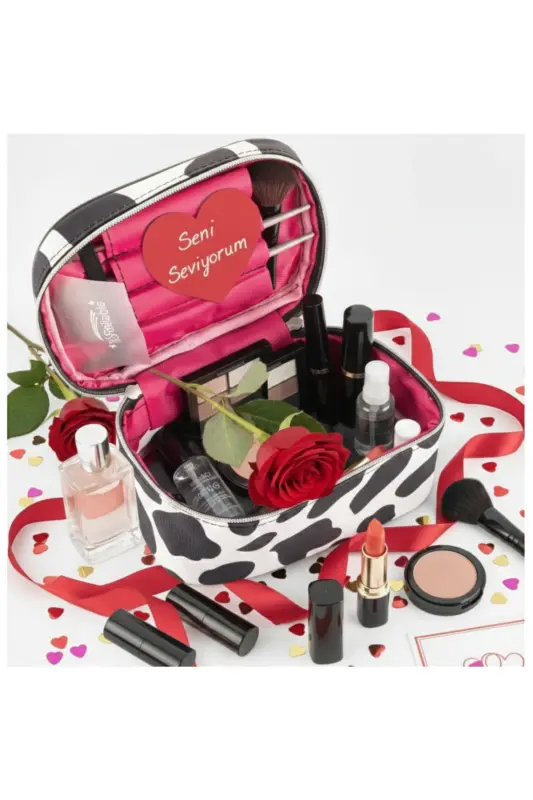 Captain Travel Makeup Organizer Makeup Bag Multifunctional Cosmetic Bag-Dalmatian - 8