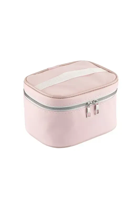 Captain Travel Makeup Organizer Makeup Bag Multifunctional Cosmetic Pouch Pink-Pink - 4