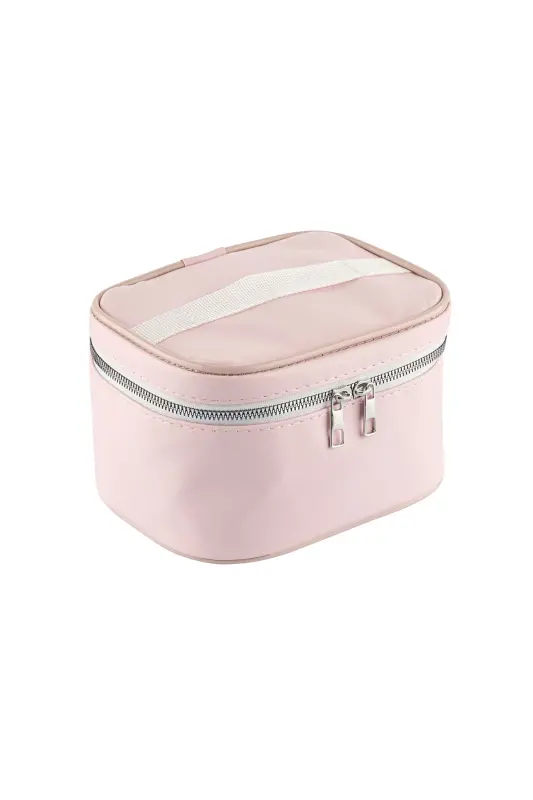 Captain Travel Makeup Organizer Makeup Bag Multifunctional Cosmetic Pouch Pink-Pink - 3