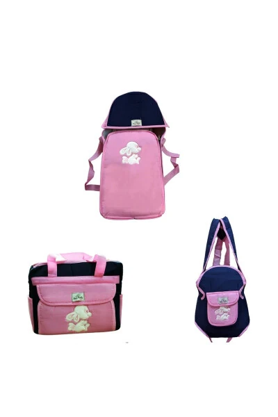 Чақалоқ Бешик ва Ташиш Сети 5 бўлак Бешик Портбебе Парвариш Сумкаси Кангуру Ости Очма Сети - MAGNAKİDS (1)