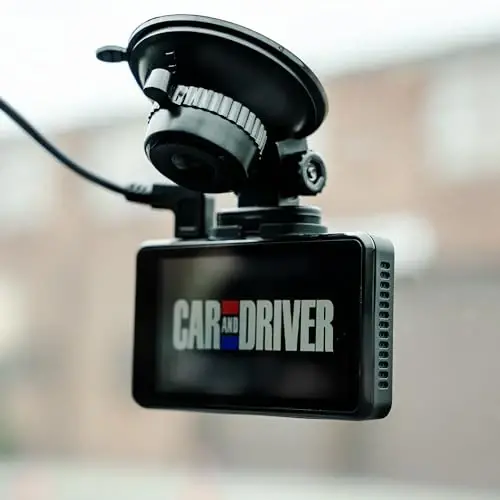 Car and Driver Eye2Pro, 4K Ultra HD Dash Cam, Wide-Angle FOV Recording Camera with Suction Mount and 3-Inch Touchscreen, 30 FPS, Includes 16GB MicroSD Card - 2