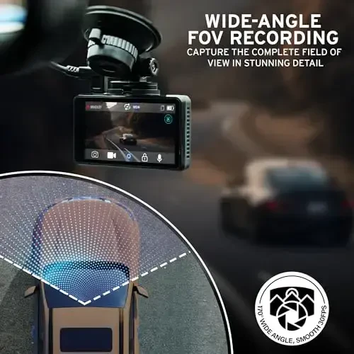 Car and Driver Eye2Pro, 4K Ultra HD Dash Cam, Wide-Angle FOV Recording Camera with Suction Mount and 3-Inch Touchscreen, 30 FPS, Includes 16GB MicroSD Card - 5