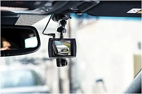 Car and Driver Full HD Dual-View Dash Cam, Front- and Rear-View System with Modular Camera, 150-Degree-Angle Lens, Night Vision, Collision Detection, and G-Sensor - 6