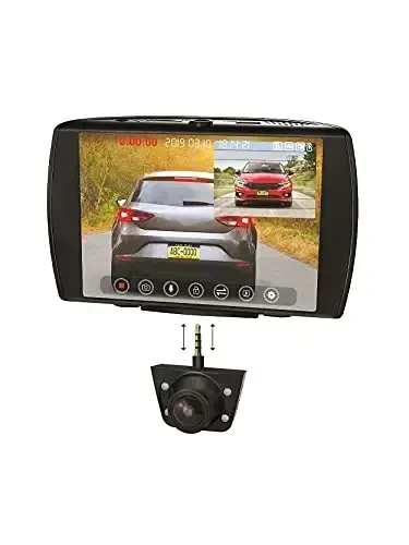 Car and Driver Full HD Dual-View Dash Cam, Front- and Rear-View System with Modular Camera, 150-Degree-Angle Lens, Night Vision, Collision Detection, and G-Sensor - 3