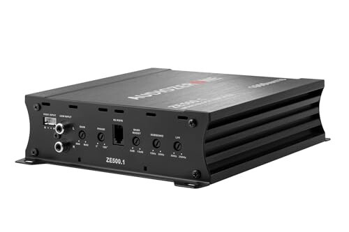 Car Audio Amplifier ZE500.1 1000W Monoblock Class D MOSFET Subwoofer Audio, 1-4 Ohm Stable, Low Pass Crossover, MOSFET Power Supply, Stereo - AUDIOZERONE (1)