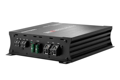 Car Audio Amplifier ZE500.1 1000W Monoblock Class D MOSFET Subwoofer Audio, 1-4 Ohm Stable, Low Pass Crossover, MOSFET Power Supply, Stereo - 3