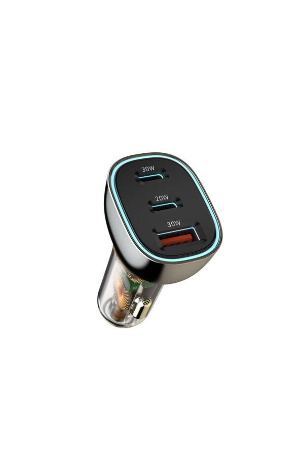 Car Charger Head Ultra Fast Charging Feature Wiwu PC700 Zhitou Series PD QC3.0 Transparent Design PD 30W - 1