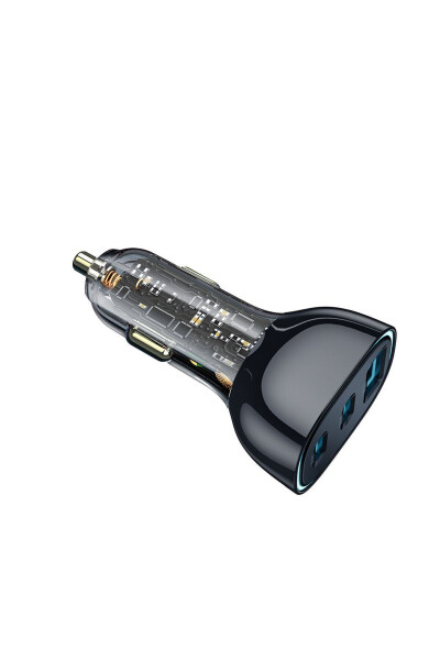 Car Charger Head Ultra Fast Charging Feature Wiwu PC700 Zhitou Series PD QC3.0 Transparent Design PD 30W - 3