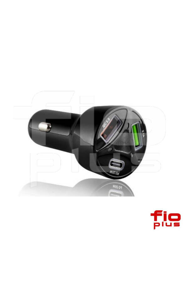 Car Charger with 2 USB + 20w PD Charging Output, Fast Charging Support 55w - 4