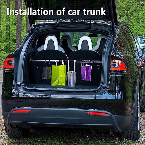 Car Clothes Hanger Bar, Adjustable Telescoping Bar Vehicle Clothing Rack, w/Steel Universal Fit Rods and Metal Hooks (Color: Gray-1) - 4