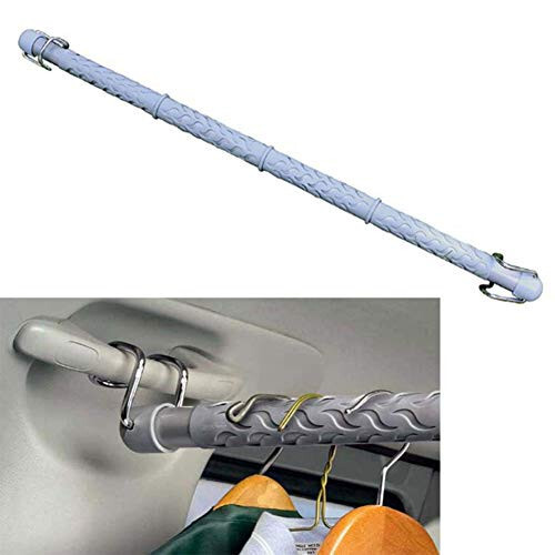 Car Expandable Clothes Hanger Bar, Car Clothes Rod Bar, Heavy-Duty Non-Slip Durable Clothes Bar for Travel, 87-162 cm. ,1pcs - 1