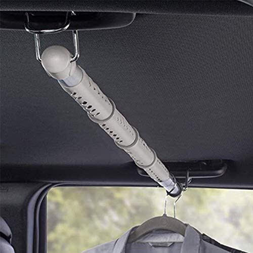 Car Expandable Clothes Hanger Bar, Car Clothes Rod Bar, Heavy-Duty Non-Slip Durable Clothes Bar for Travel, 87-162 cm. ,1pcs - 2