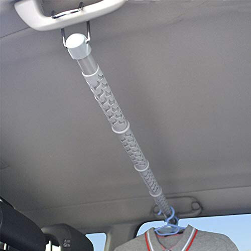 Car Expandable Clothes Hanger Bar, Car Clothes Rod Bar, Heavy-Duty Non-Slip Durable Clothes Bar for Travel, 87-162 cm. ,1pcs - 7