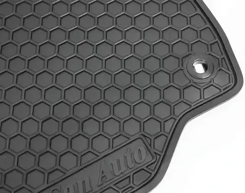 Car Floor Mats Custom Fit for Toyota Camry 9th 2025 Full Black Rubber Car Floor Liners Set All Weather Season Protection Heavy Duty Odorless - 7