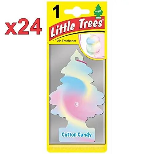 Car Freshner U1P10282 Little Trees Cotton Candy Air freshener, 24 Pack - CAR FRESHNER (1)