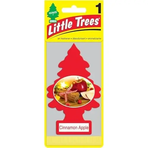 Car Freshner U1P10338 Little Trees Cinnamon Apple Air freshener, 24 Pack - CAR FRESHNER (1)