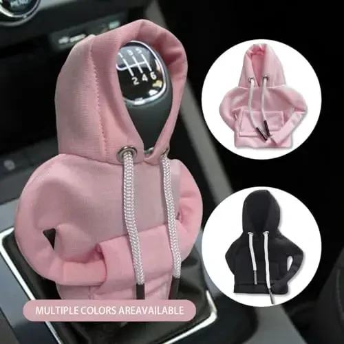 Car Gear Shift Hoodie, Fashionable Gear Shift Knob Cover, Mini Hoodie for Auto Shifter, Auto Interior Cute Gadgets, Universal Car Decoration Accessories - 6