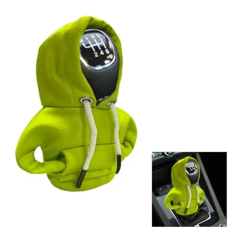 Car Gear Shift Hoodie, Modaga mos Gear Shift Knob qopqog'i, Avtomatik Shifter uchun mini Hoodie, Avto Ichki Jihozlar Yoqimli Gadjetlar, Universal Avtomobil Dekoratsiya Aksessuarlari - 1