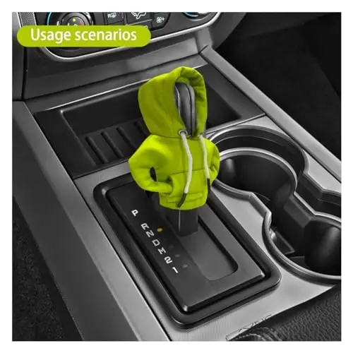 Car Gear Shift Hoodie, Modaga mos Gear Shift Knob qopqog'i, Avtomatik Shifter uchun mini Hoodie, Avto Ichki Jihozlar Yoqimli Gadjetlar, Universal Avtomobil Dekoratsiya Aksessuarlari - 6