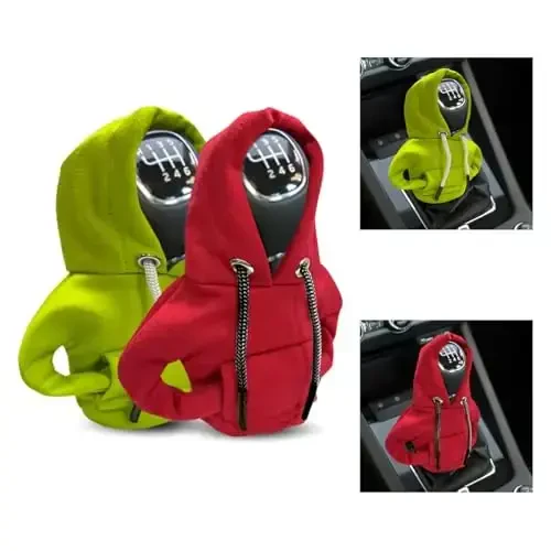 Car Gear Shift Hoodie, Zamonaviy Gear Shift Knob Qopqog'i, Avtomatik Almashtirgich uchun Mini Hoodie, Avto Ichki Qismlar Yoqimli Gadjetlar, Universal Avtomobil Bezak Aksessuarlari - 1