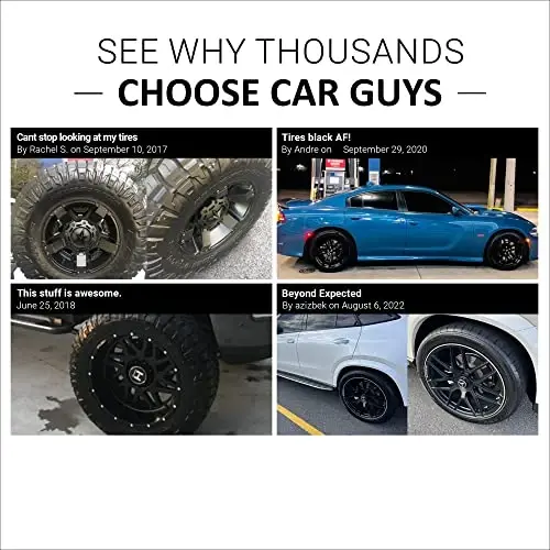 CAR GUYS G'ildiraklarni Yaltiratish 1 Gallonli To'ldirish | Mukammal Yaltiroqlik | Chidamli va Foydalanuvchi uchun Qulay G'ildirak Kiyimi | Uzoq Muddatli UV Himoya | 1 Gallon (Purkagich Qo'shilmagan) - 6