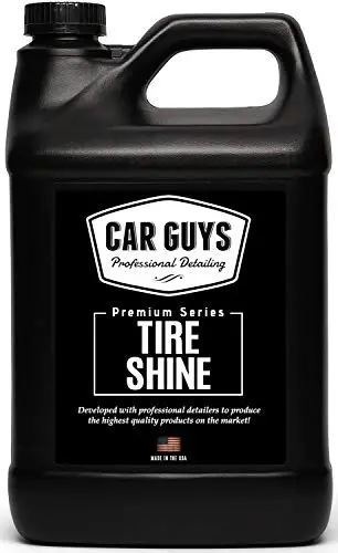 CAR GUYS Tire Shine 1 Gallon Refill | The Perfect Shine | Durable and User Friendly Tire Dressing | Long Lasting UV Protection | 1 Gallon (Sprayer Not Included) - CAR