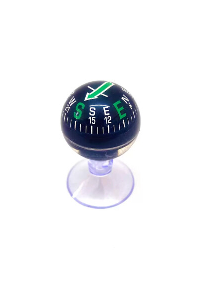 Car Interior Suction Cup Black Mini 6 Pack Compass Set 28mm - 7