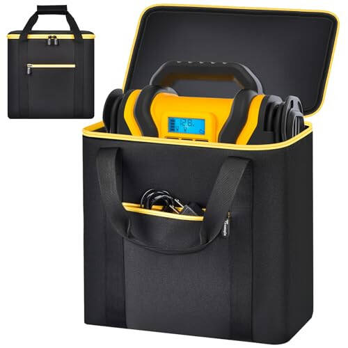 Car Jumper Starter Storage Bag Compatible with DEWALT DXAEPS14-Type2 2000 Peak Battery Amp 12V Automotive Battery Booster Jump Starter Power Station, Carrying Case Holder Container (Box Only) - 1