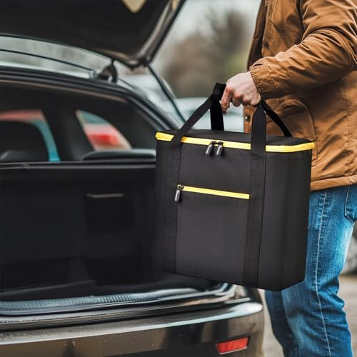 Car Jumper Starter Storage Bag Compatible with DEWALT DXAEPS14-Type2 2000 Peak Battery Amp 12V Automotive Battery Booster Jump Starter Power Station, Carrying Case Holder Container (Box Only) - 6