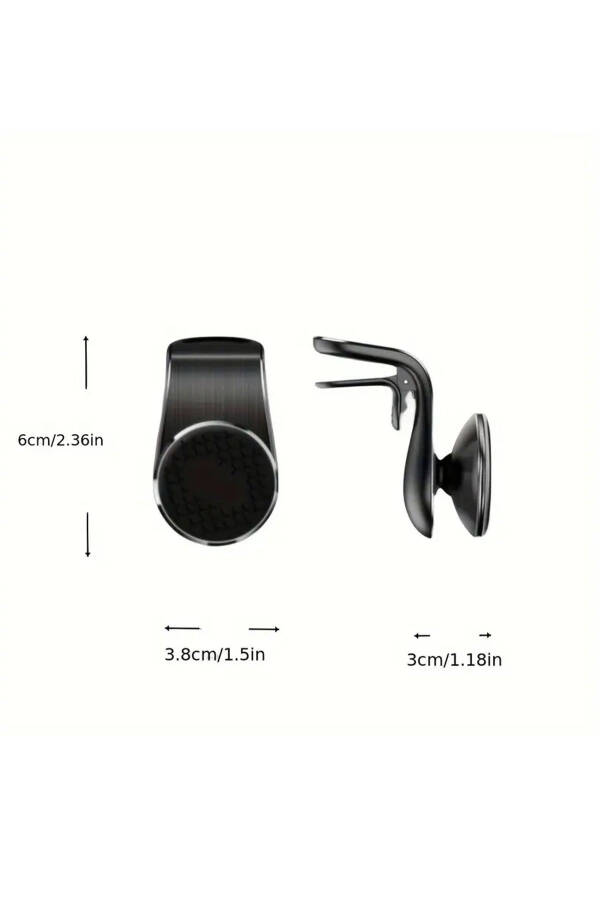 Car Magnetic Phone Holder Car Charger Lighter 2-Piece Vehicle Accessory Set - 2