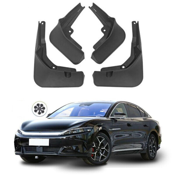 Car Mud Guards Flaps Splash Compatible for BYD Han EV 2020-2024 Accessories, Auto Parts Front Rear Mudguard Fender 4pcs/Set - 1