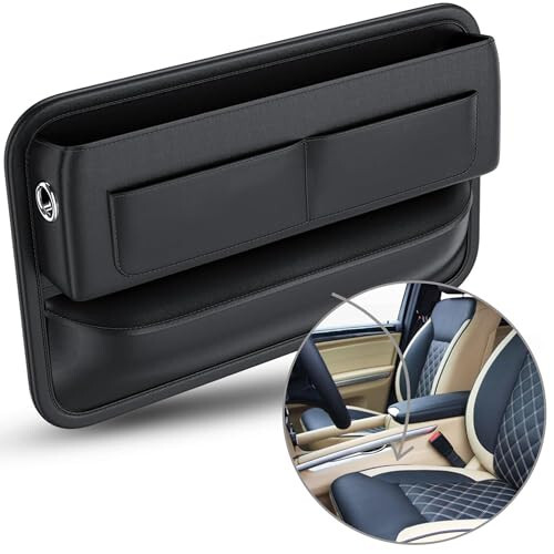 Car-Organizer with Seat Gap Filler - Multi-Functional Car Seat Gap Filler Organizer, Car Storage Organizer, Seat Side Storage Box, Car Gap Filler, Seat Gap Storage Box for Enhanced Car Organization - 1