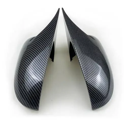 Car Ox Horn Side Rearview Mirror Cover Wing Mirror Protect Decorate Covers Auto Exterior Decoration Accessories for Toyota Corolla 2020 2021 2022 2023 2024 (Carbon Fiber Color) - 5