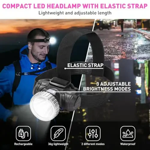 Car Roadside Emergency Kit with Jumper Cables, First Aid Kit for Vehicles, Car Safety Roadside Assistance Kit with Headlamp, Tow Straps, Gloves, Essential Car Accessories. - 1