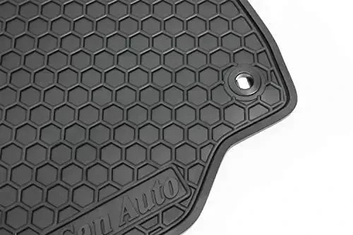 Car Rubber Floor Mat for Toyota Camry 7th 2012-2013-2014-2015-2016-2017 Custom Fit Full Black Rubber Car Floor Liners Set All Weather Protection Heavy Duty Odorless - 2