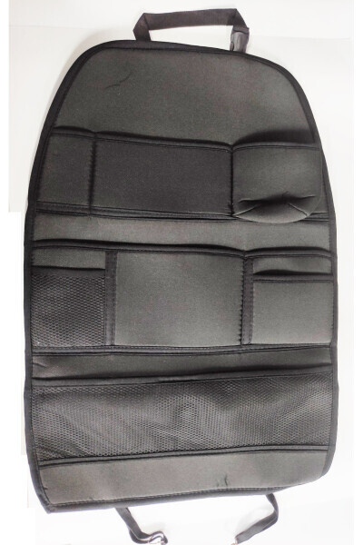 Car Seat Back Organizer Bag Fabric Black - REPLAX