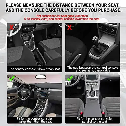 Car Seat Gap Filler Organizer, 2 Pack Multifunctional Auto Console Side Storage Box with Cup Holders 2 Seat Hooks for Drink, Car Organizer Front Seat for Holding Phone, Sunglasses - 5