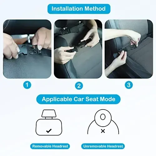 Car Storage Organizer 2 PCS,Car Backseat Organizer for Kids with 10.5 inch Tablet Holder kick mats back seat protector Cover with 9 Storage Pockets for Snacks Drinks Toys,Car Road Trip Accessories - 6