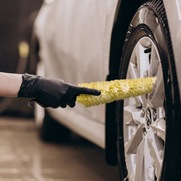 Car Wheel Tire Rim Brush, Rim Scrubber Supplies Cleaner Car Wash Equipment Cleaning Tools Duster Car Accessories for SUV Car Motorcycle - 7