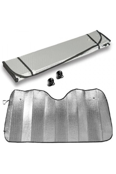 Car Windshield Sunshade Standard 130x60 Nickel Bubble - 1