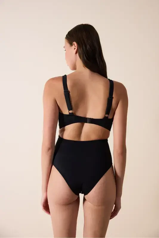 Cara Taşлы Черный Майокини - Коллекция Гамзе Эрчел - 3