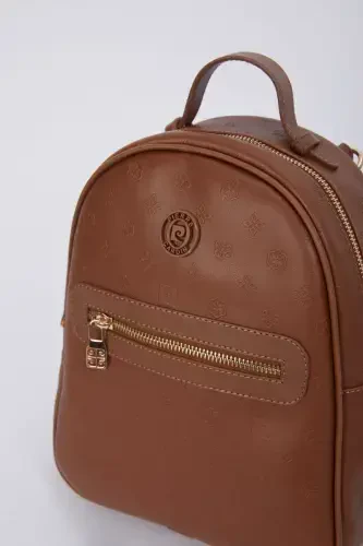 Caramel Print Women's Backpack 05PO22Y1541-Print Caramel - 6