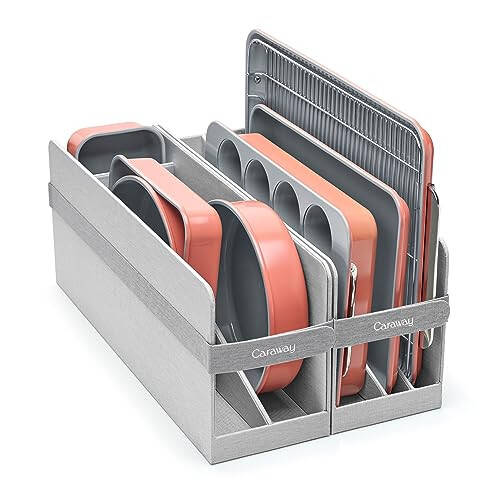 Caraway Nonstick Ceramic Bakeware Set (11 Pieces) - Baking Sheets, Assorted Baking Pans, Cooling Rack, & Storage - Aluminized Steel Body - Non Toxic, PTFE & PFOA Free - Perracotta - 7