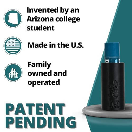 CarChap Araba Dudak Balsamı Tutucu [ORİJİNAL], Araba için Dudak Balsamı Tutucu, Sıcakta Dağınıklık Yok. Car and Driver'da Yer Aldı. ABD Üretimi, Patent Bekliyor. Kadın ve Erkekler İçin Araç İçi Aksesuarlar [SİYAH] - 2