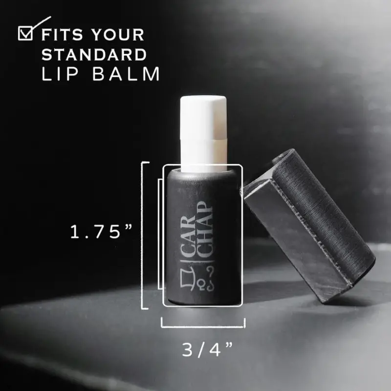 CarChap Car Lip Balm Holder [THE ORIGINAL], Lip Gloss Holder for Car, Mess Free in the Heat. Featured in Car and Driver. USA Made, Patent Pending. Interior Car Accessories for Women and Men [BLACK] - 1
