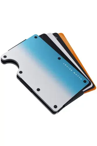 Cardx - Beach Clips - Новый Металлический Кошелек, Картхолдер - Rfid Blocking, Женский и Мужской (BEACH)-Мертвое Море - 5