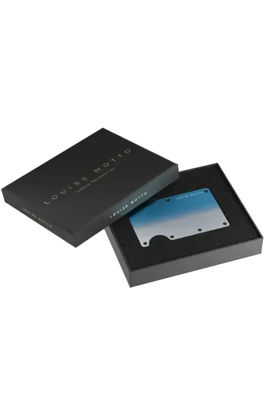 Cardx - Beach Clips - Новый Металлический Кошелек, Картхолдер - Rfid Blocking, Женский и Мужской (BEACH)-Мертвое Море - 6