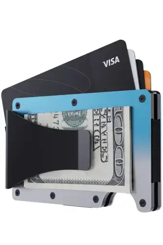 Cardx - Beach Clips - Новый Металлический Кошелек, Картхолдер - Rfid Blocking, Женский и Мужской (BEACH)-Мертвое Море - 7