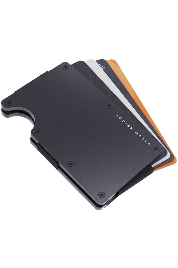 Cardx - Burano Clips - Next Generation Minimalist Wallet & Metal Card Holder - Rfid Protection (BLACK) - 5