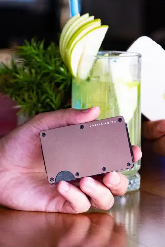 Cardx - Burano Clips - Yangi avlod minimalist hamyon & Metall kartdon - Rfid himoya (QAHVA)-Jigarrang - 7